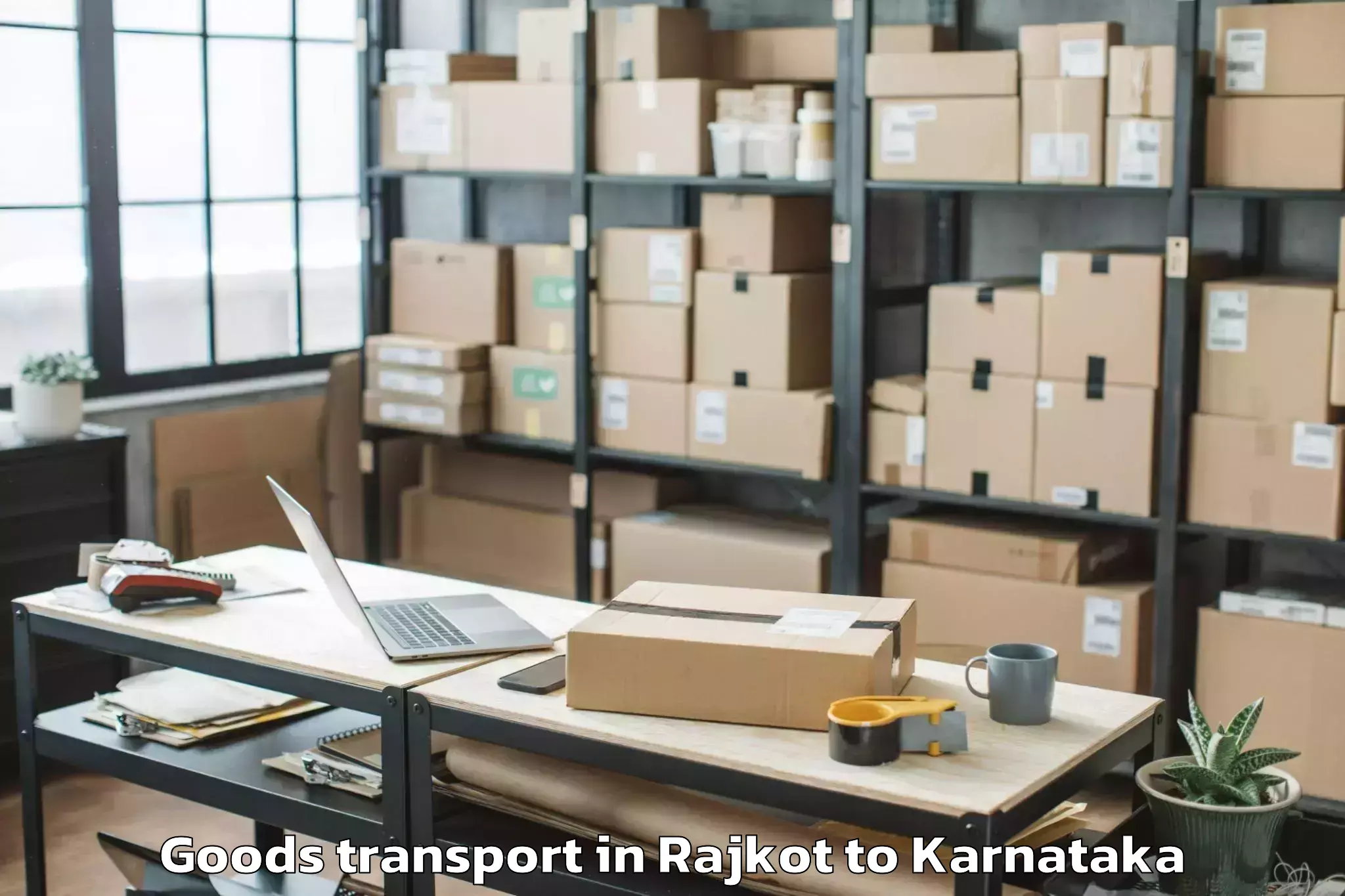 Book Rajkot to Raybag Goods Transport